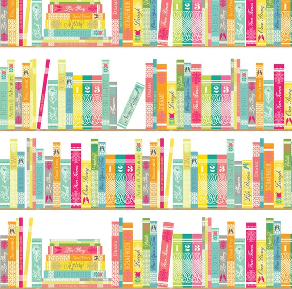 Library Books Fabric For The Love Of Reading By