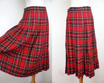 Jupe Lularoe Cassie Bleu Et Rouge - Taille M, Style Américain Décontracté