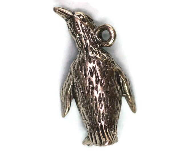 Sterling Silver Penguin Charm for Charm Bracelet Vintage