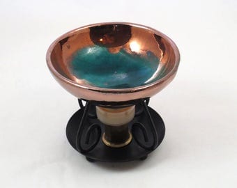 Aromatherapy Raku Essential Oil Diffuser Handmade Ceramic Pottery