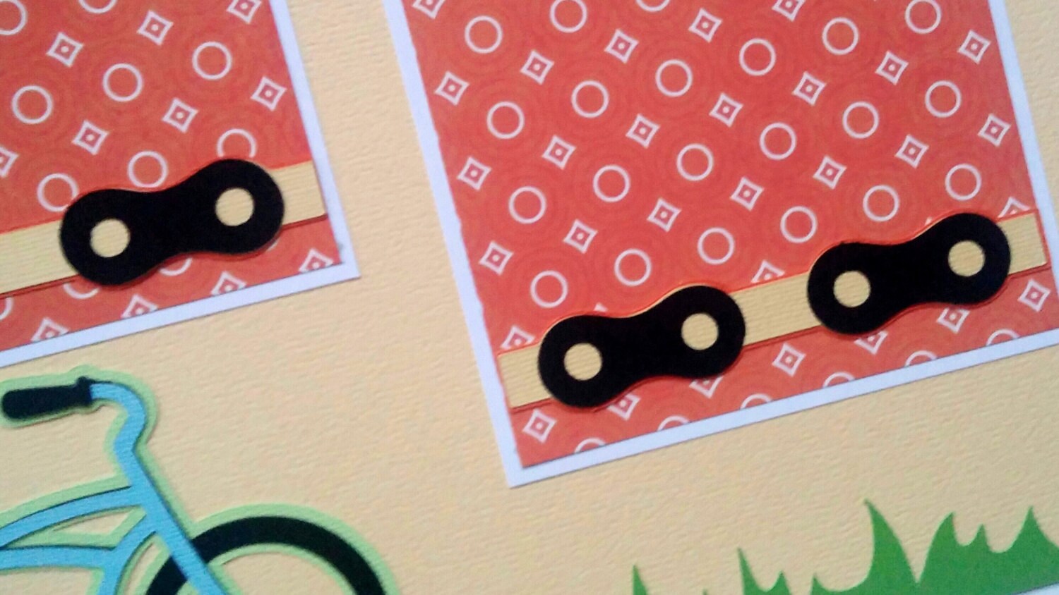 Bike riding scrapbook page Riding a bike scrapbook Spring scrapbook