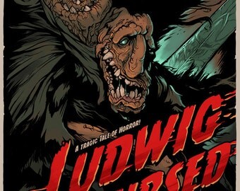 LUDWIG the ACCURSED BLOODBORNE Video Game Art Poster