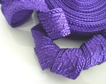 Art silk Moroccan trim , textured trim, purple, 5metres