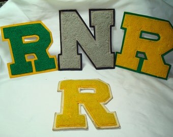 1968 Letter Jacket Letters Set.