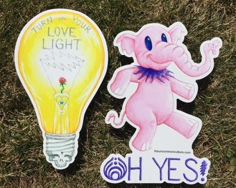 Two 8" stickers for 10