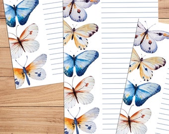 Butterfly Bliss - A5 Stationery - 12, 24 or 48 sheets