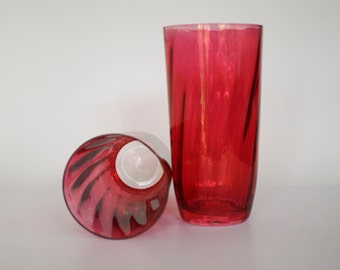 Midcentury Rose Glass - 2, 1950s