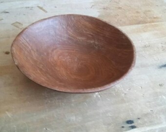 Vintage small olive wood bowl Kenya Africa