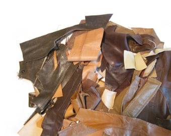 Recycled Genuine Leather Remnant Scraps | Leather Scraps | Genuine Leather Pieces | Recycled Leather | Colorful Leather | Leather Bundle