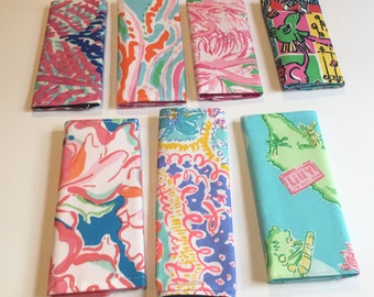 Luggage Handle Covers made with Authentic Lilly Pulitzer signature fabric