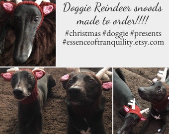 Doggie Reindeer snood