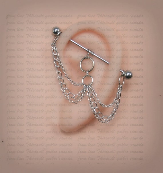 Industrial Barbell 14g 16g Industrial piercing Jewelry