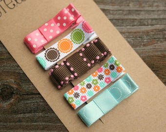 Girls hair clip set, Baby hair clips, newborn hair clips, infant, toddler, tween, teen, adult - Easter Hair Clippies - Photo Prop - 2 SIZES