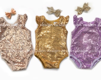 sequin leotard bodysuit sequin romper dance leotard formal shirt baby toddler girl one piece romper flowergirl top bodysuit top custom made