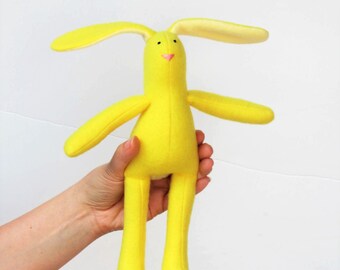 Stuffed bunny Easter bunny doll cute sunny bunny soft yellow rabbit hare softie plush bunny rabbit toy Easter gift baby shower nursery decor