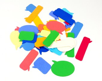 Speech Bubbles Die Cut, Speech Bubbles Cut Outs, Word Bubbles, Cartoon Bubbles, Photo Captions, Word Captions, Comic Book Dialogue Captions