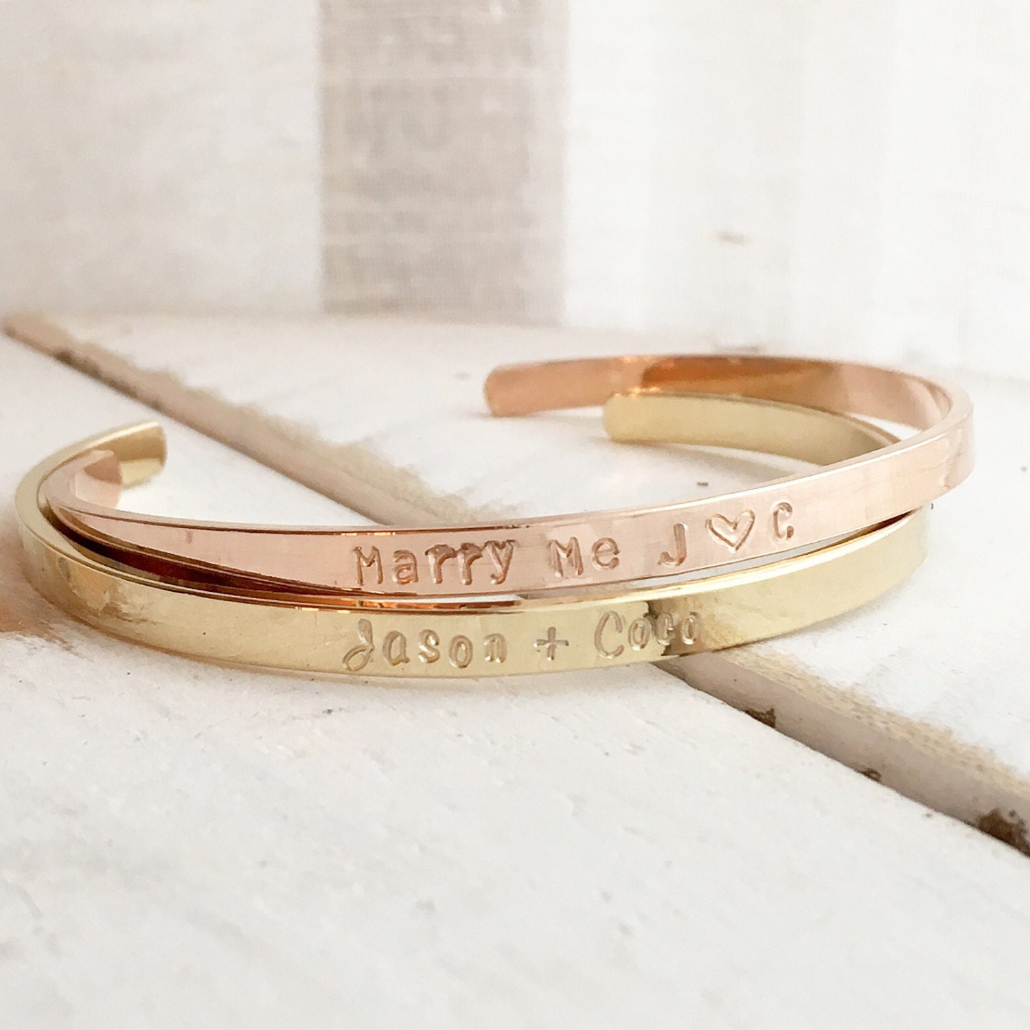 Personalized Cuff Bracelet/Engraved by CoCoWagnerJewelry on Etsy
