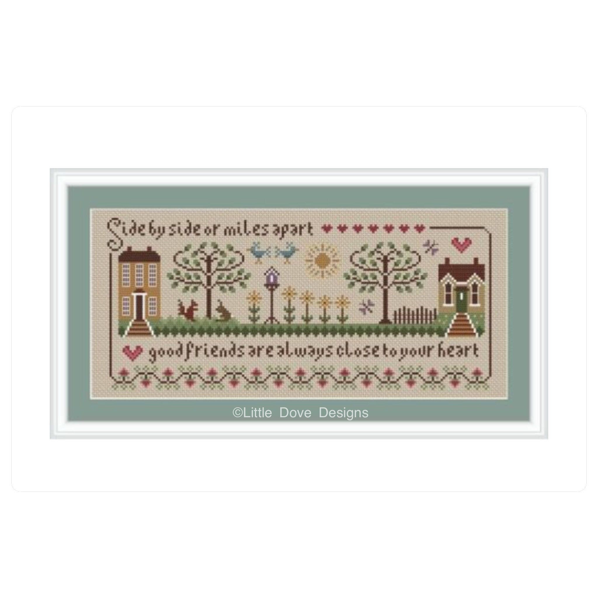 INSTANT DOWNLOAD Friendship Cross Stitch Sampler PDF chart