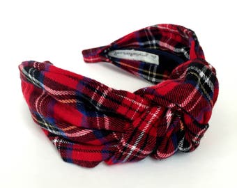 KNOT FRONT TURBAN MIDNIGHT POPPY