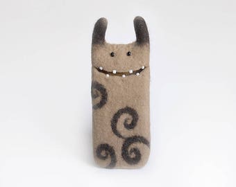 Samsung Galaxy s7 case, wool Monster case, Android case, felt phone case, Ready to ship