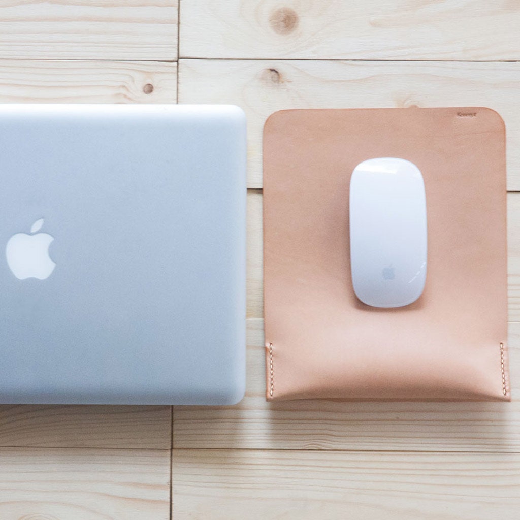 Personalized Leather Mouse Pad Ergonomic Wrist Rest Support