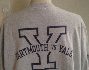 Vintage Yale University vs Dartmouth 1991 Tshirt