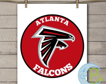INSTANT DOWNLOAD Atlanta Falcons Super Bowl Printable DIY Iron On to Tee T-Shirt Transfer Do It Yourself - Digital File