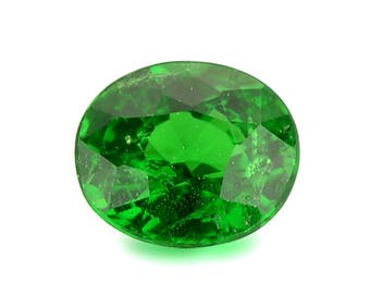 0.56ct Tsavorite Green Garnet Oval Shape Loose Gemstones (Watch Video) Free Shipping SKU 452A004