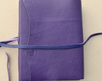 Purple Leather Journal Handmade Lined Diary Bound Custom Notebook Ledger (623B)