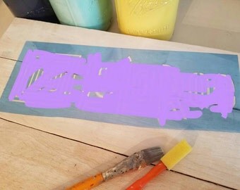 Reusable stencil/DIY wood sign/product display/pop up/tote bag/signs/ decals/hello georgeous free shipping!!!