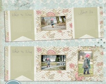 5x5 card template | Etsy