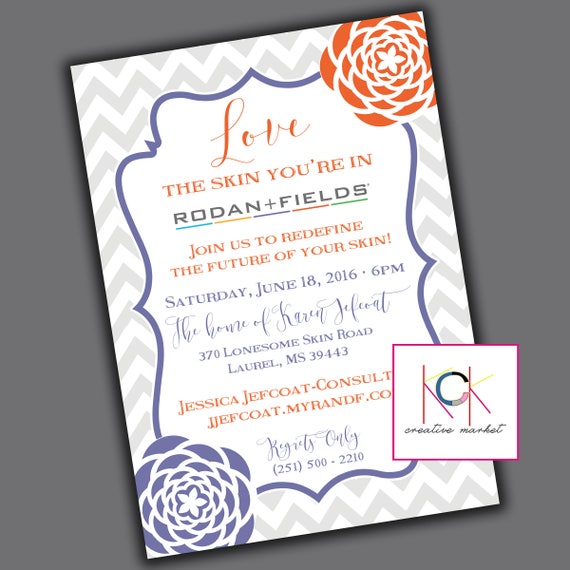 Customized Rodan and Fields Party or Event Invitation