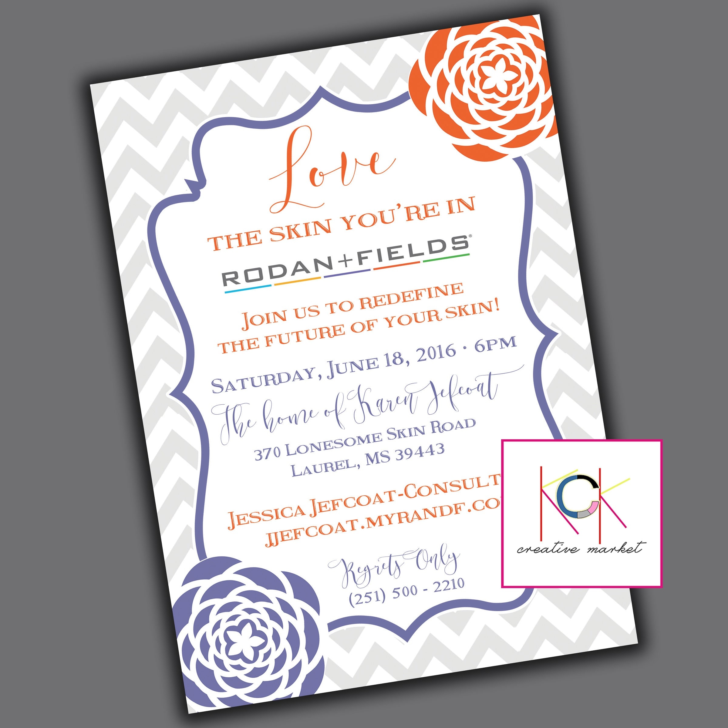 Customized Rodan and Fields Party or Event Invitation