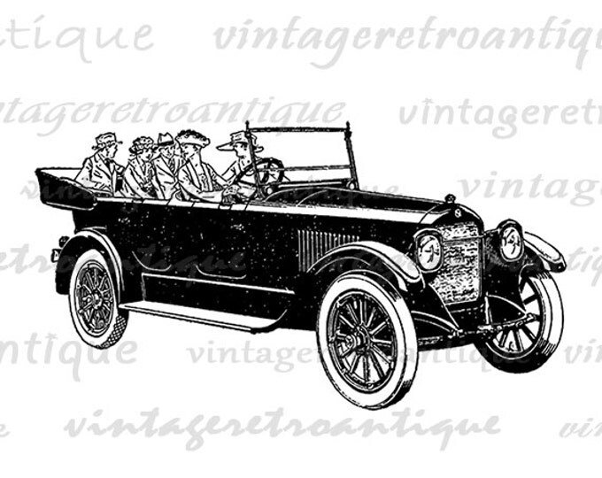 Printable Graphic Vintage Car Automobile Download Studebaker Image Digital Antique Clip Art Jpg Png Eps HQ 300dpi No.3453