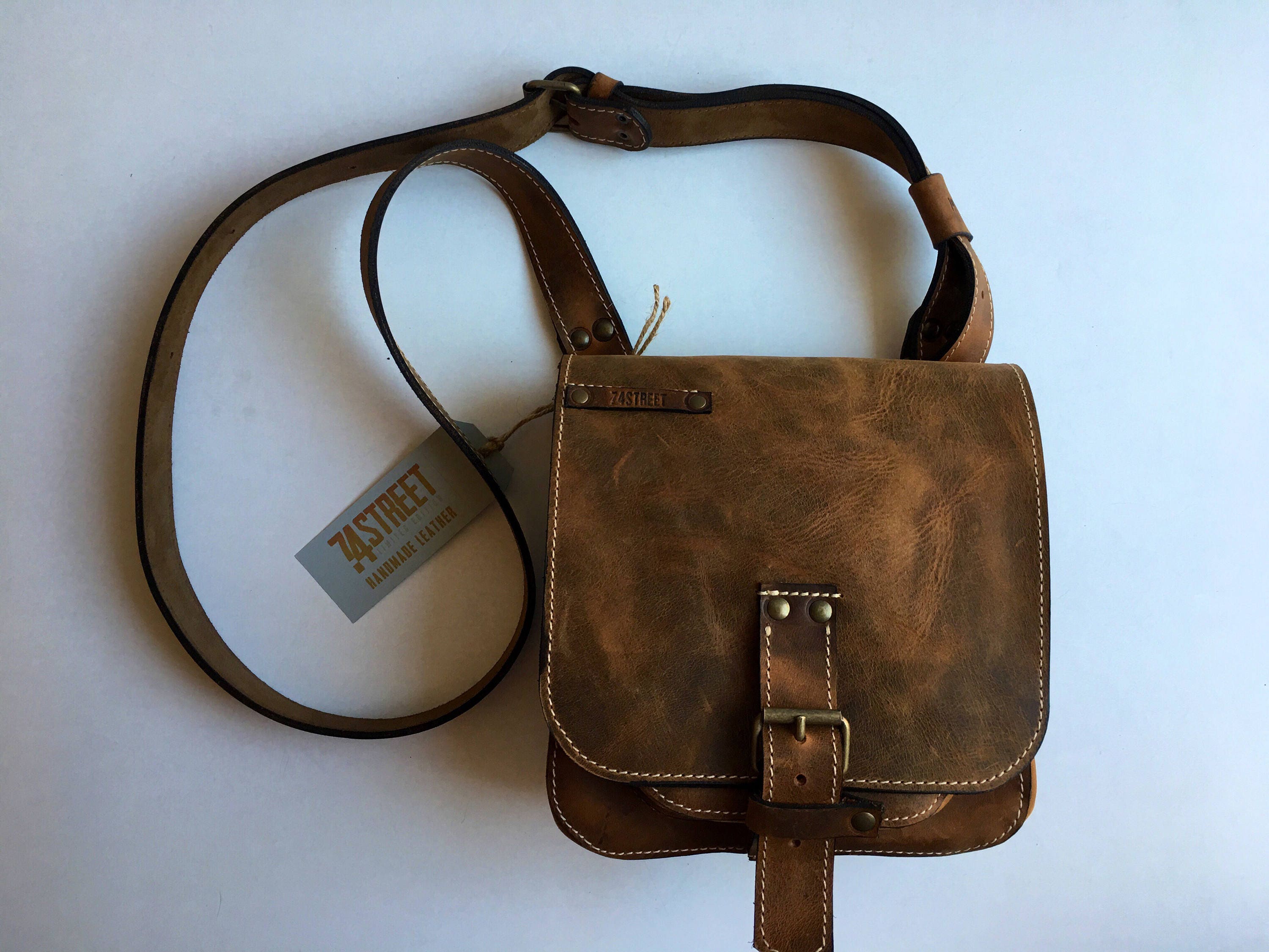 Man Leather Bag, Leather Crossover Bag, Cross Body Bag, Cross Over Bag, Man Bag, Man Travel Bag ...