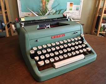 Green typewriter | Etsy