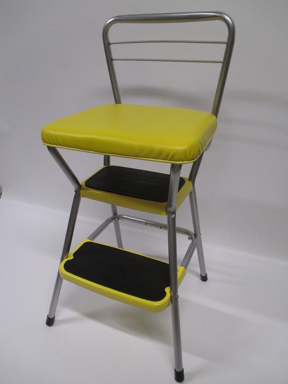 Vintage Restored COSCO Kitchen Utility Flip Seat Step Stool