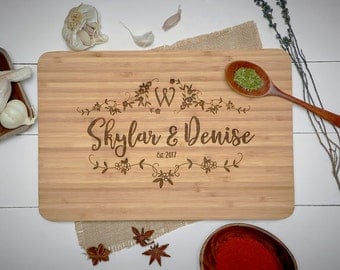 Personalized Cutting Board - Engraved Cutting Board, Custom Cutting Board, Wedding Gift, Housewarming Gift, Anniversary Gift, Engagement #14