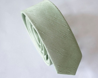 sage green tie for men,mens tie