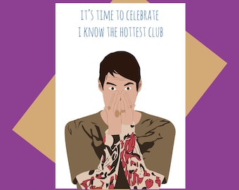 Stefon greeting card - Hottest club - Funny greeting card