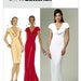 5710, Butterick, Misses' Draped Font Dress, Formal, Prom, Evening Gown, Bridesmaid Dress, Wedding Dress, Maxi Dress, Train, Bridal Gown