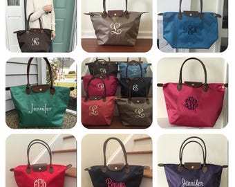 Monogram Tote Bag - Personalized - Tote Bag - Many Colors