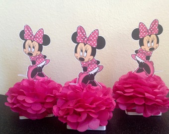 6 Piece Minnie Mouse Inspired Centerpiece Set Minnie