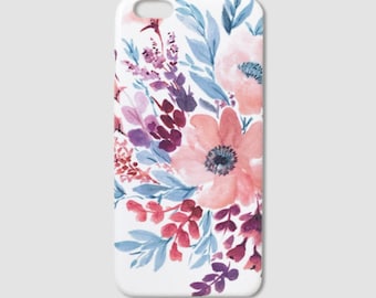 Watercolor Phone Cases Floral iPhone Cases Watercolor Samsung Galaxy Cases Gift for Her Designer Phone Cases iPhone 7 iPhone 6s iPhone Plus