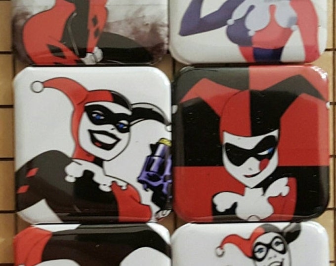 Harley Quinn, Fridge Magnets, Kitchen Magnets, Magnets, Comics, DC Comics