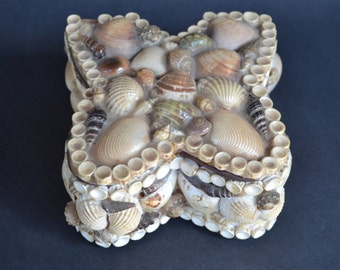 Vintage Shell Encrusted Box