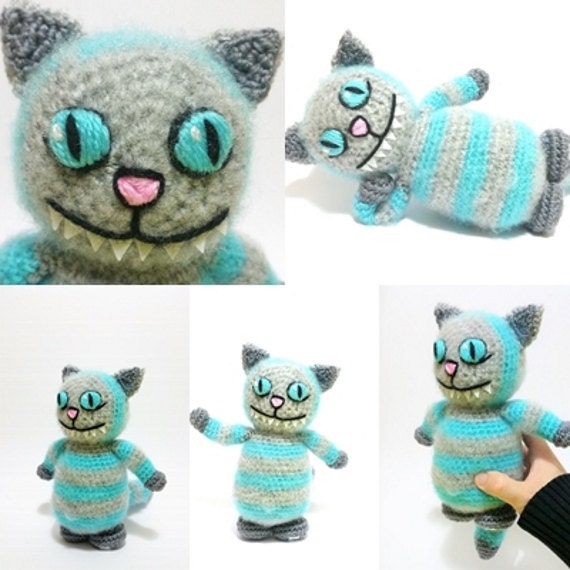 blue cheshire cat stuffed animal