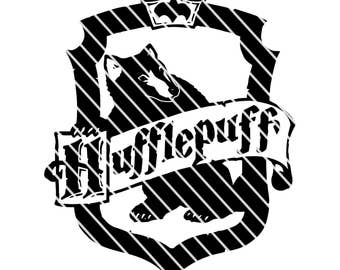 Harry Potter Hufflepuff Crest - Simple SVG file