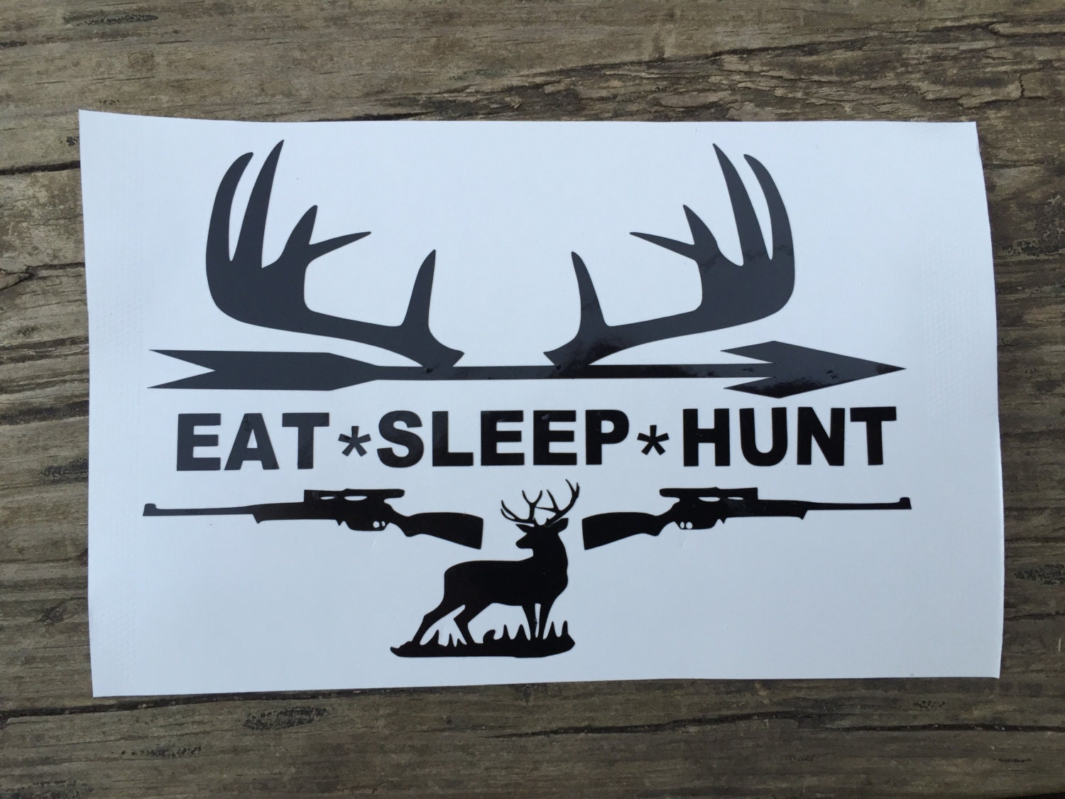 Hunting Decal Deer Decal Eat Sleep Hunt Tumbler Decal Guy 2865