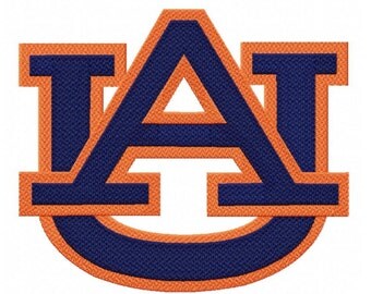 Auburn Logo...6 Sizes...Instant Download...Pattern Fill Machine Embroidery DESIGN NO . 820